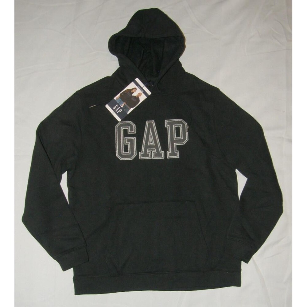GAP Unisex Sz Small Black Casual Wear Hoodie Hooded Sweatshirt Pocket NEW NWT